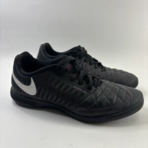 Nike Shoes Men's Size 8 Lunar Gato II 2 Indoor Soccer Futbol Black 580456-007